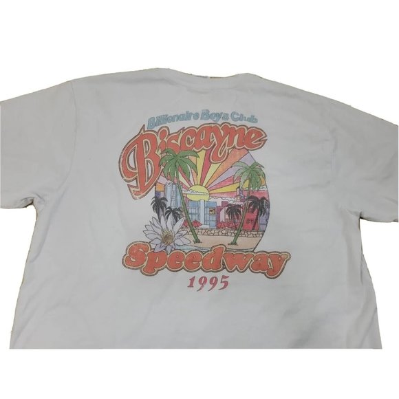 BBC Billionaire Boys Club Men´s XL T Shirt Biscayne Speedway 1995 Retro Graphic Shirts
